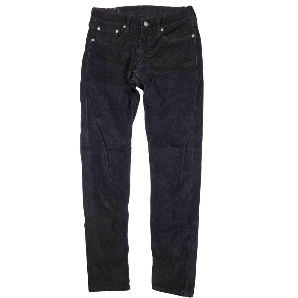 Levi's 512 Stretch Slim Tapered Fit Black Corduroy Jeans Men's Size 28x31